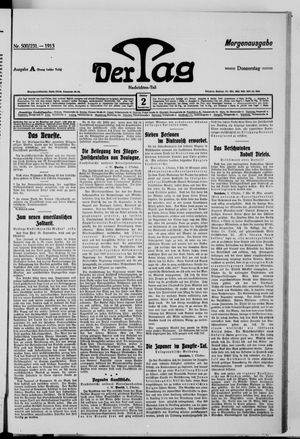 Der Tag vom 02.10.1913