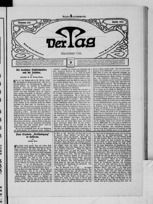 Der Tag vom 08.10.1913