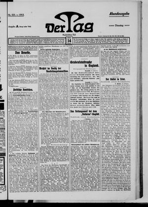 Der Tag vom 14.10.1913