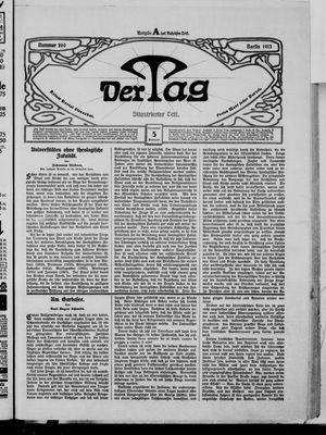 Der Tag vom 05.11.1913