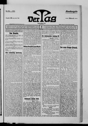 Der Tag vom 05.11.1913