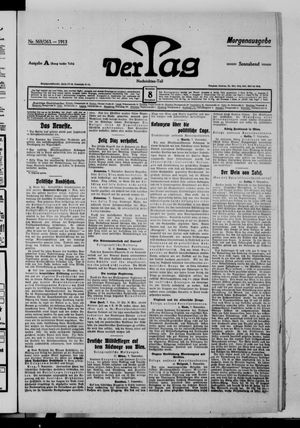 Der Tag vom 08.11.1913