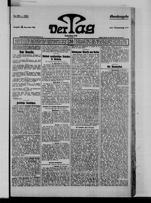 Der Tag vom 20.11.1913