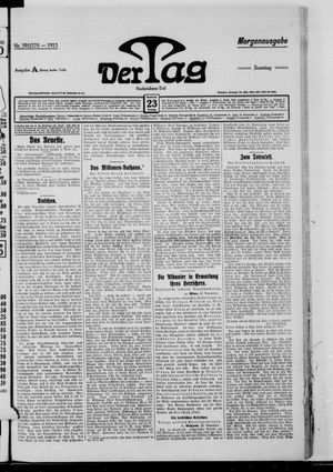 Der Tag vom 23.11.1913