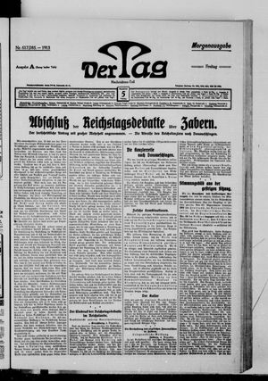 Der Tag vom 05.12.1913