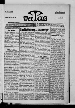 Der Tag vom 13.12.1913