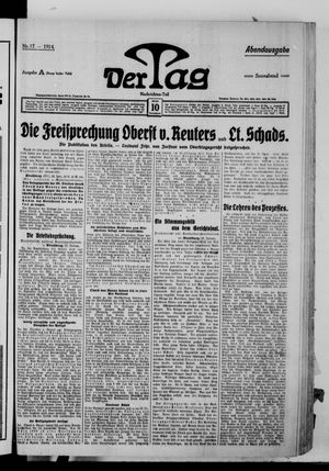 Der Tag vom 10.01.1914
