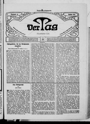 Der Tag vom 13.01.1914