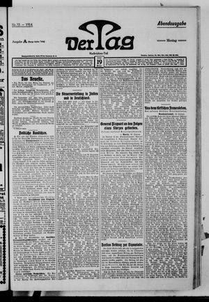 Der Tag vom 19.01.1914