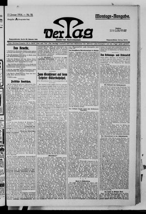 Der Tag vom 19.01.1914
