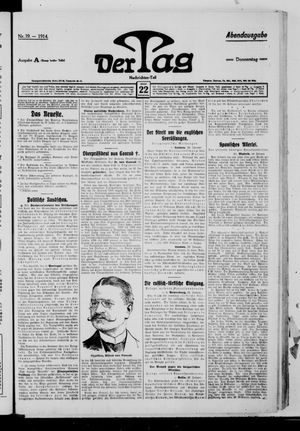 Der Tag vom 22.01.1914