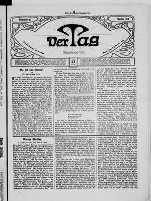 Der Tag vom 23.01.1914