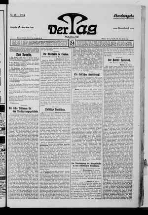 Der Tag vom 24.01.1914