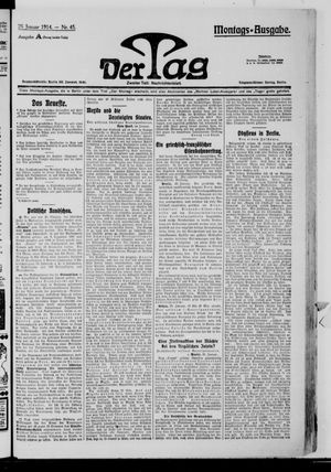 Der Tag vom 26.01.1914