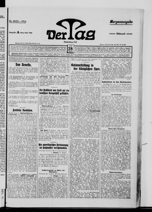 Der Tag vom 28.01.1914