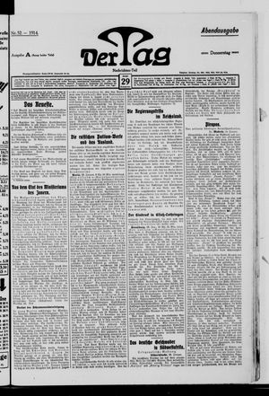 Der Tag vom 29.01.1914