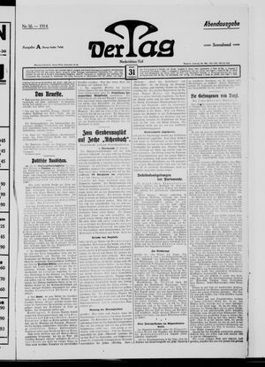 Der Tag vom 31.01.1914