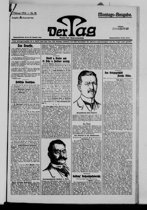 Der Tag vom 02.02.1914