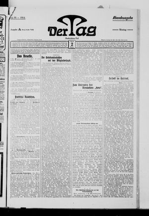 Der Tag vom 02.02.1914