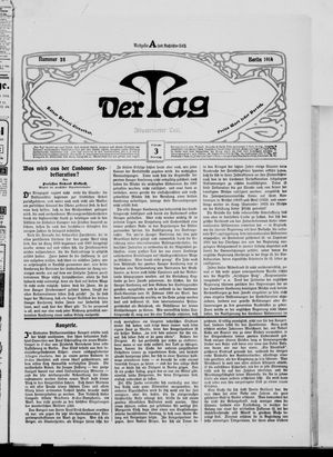 Der Tag vom 03.02.1914
