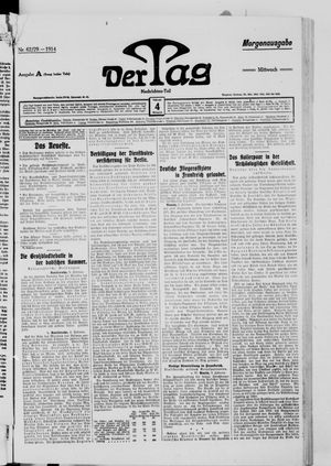 Der Tag vom 04.02.1914