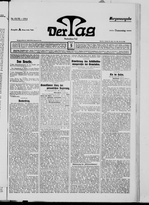 Der Tag vom 05.02.1914