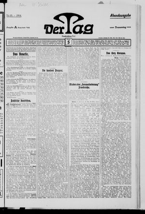 Der Tag vom 05.02.1914