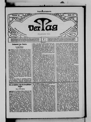Der Tag vom 07.02.1914