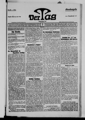 Der Tag vom 07.02.1914