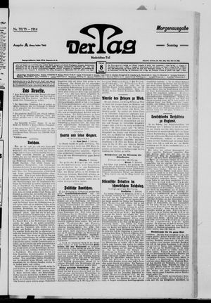 Der Tag vom 08.02.1914