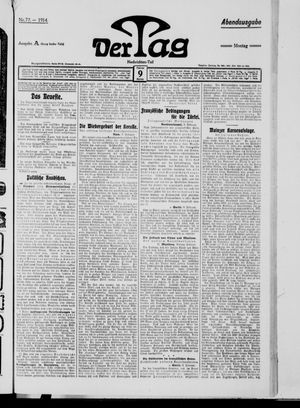 Der Tag vom 09.02.1914