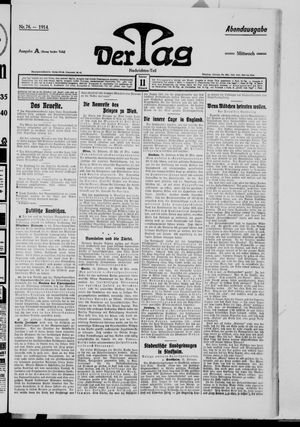 Der Tag vom 11.02.1914