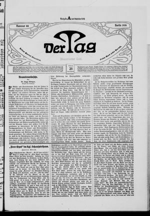 Der Tag vom 21.02.1914