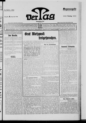 Der Tag vom 22.02.1914