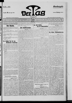 Der Tag vom 23.02.1914