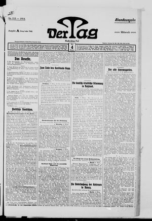 Der Tag vom 04.03.1914