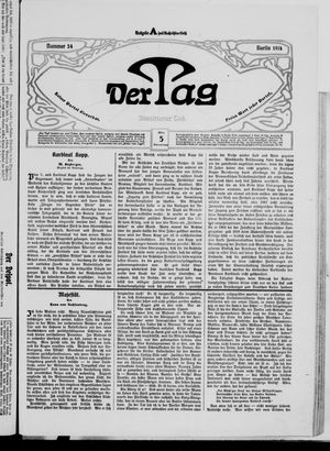 Der Tag vom 05.03.1914