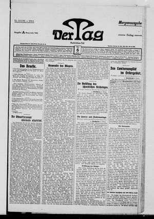 Der Tag vom 06.03.1914
