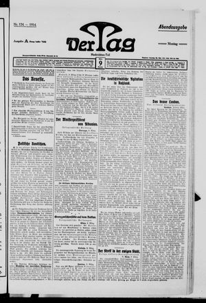 Der Tag vom 09.03.1914