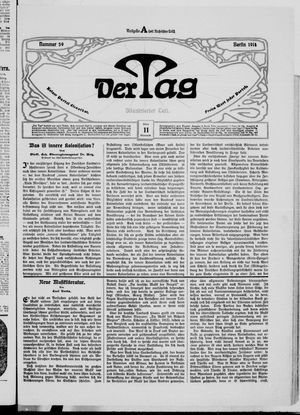 Der Tag vom 11.03.1914