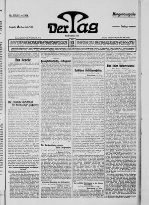 Der Tag vom 13.03.1914
