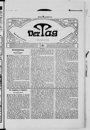 Der Tag vom 20.03.1914