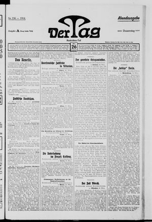 Der Tag vom 26.03.1914