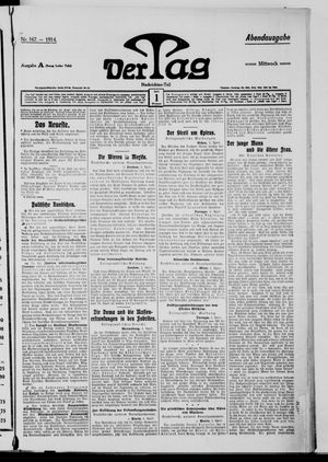 Der Tag vom 01.04.1914
