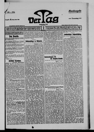 Der Tag vom 02.04.1914