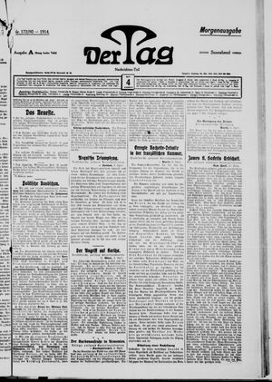Der Tag vom 04.04.1914