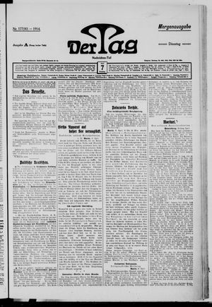 Der Tag vom 07.04.1914