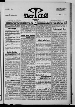 Der Tag vom 08.04.1914