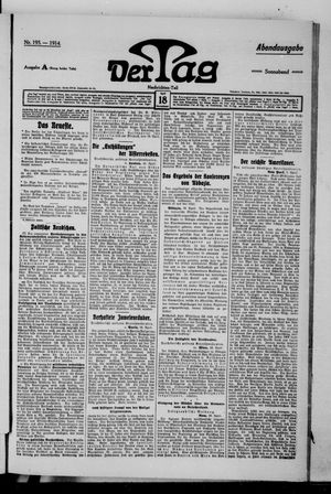 Der Tag vom 18.04.1914