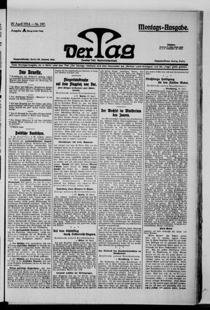 Der Tag vom 20.04.1914